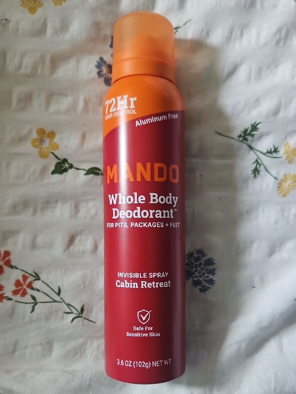 Whole Body Deodorant Spray - Cabin Retreat (Red/Orange)